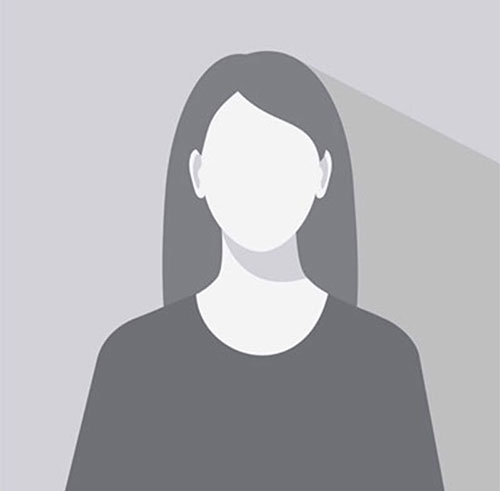 Illustration of a faceless woman with long hair, wearing a dark shirt, set against a light gray background with a shadow falling to the right.